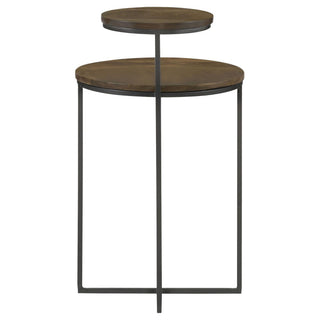 2 Tier Accent Table - Brown