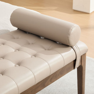 Upholstered End Of Bed Bench With Headrest