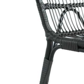 Outdoor Wicker Dining Chairs With Washable Cushion (Set of 2)