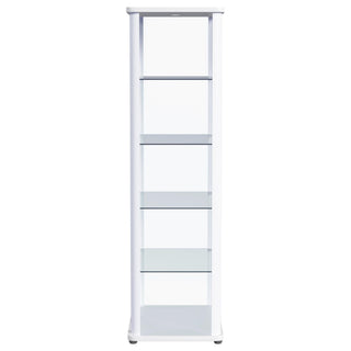 Nevra - 4 Shelf Display LED Curio Cabinet