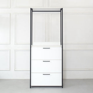 Fiona - Freestanding 3 Tower Closet System, 7 Shelf Walk-In - White