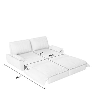 Pull Out 3-In-1 Convertible Sleeper Sofa