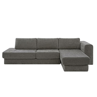 L-Shaped Modular Sofa With Double Layer Cushion