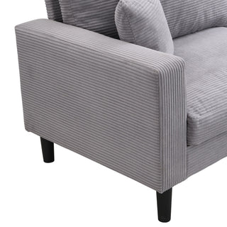 Modern Upholstered 2 Piece Sofa Set With 3 Seater And 2 Seater