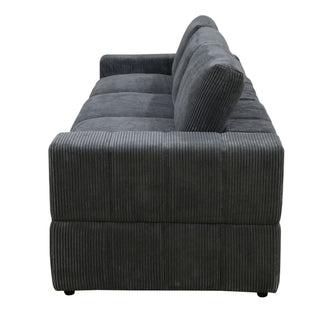 Oversized Modular Sectional Sofa 3 Piece Set For Living Room - Dark Gray