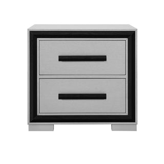 Adelaide - Nightstand With Cooler And Speaker - Gray / Black