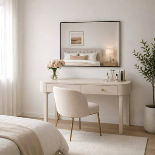 Rectangular Framed Bathroom Wall Mirror, Horizontal Or Vertical Mount
