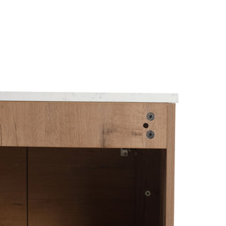 Wall Mounted Bathroom Vanity With Soft Close Door, Excluding Sink