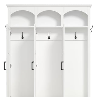 Classic Arched Design Hall Tree With 3 Hidden Storage