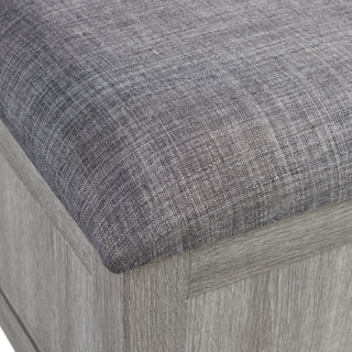 Uster - Coffee Table With Four Storage Stools - Gray