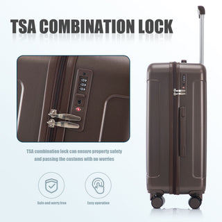 Spinner Luggage Set 20" / 24"/ 28", Lightweight Hard Shell With 360° Silent Wheels
