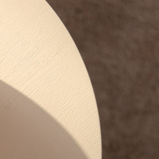 Drum Nesting Coffee Table With Wave Stripe Design For Living Room (Set of 2) - Beige / White