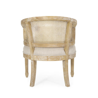Curved Backrest Accent Chair