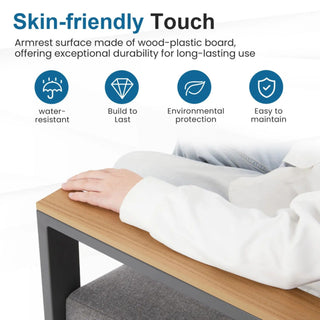 All-Weather Patio Armchairs With Thick Cushions (Set of 2)