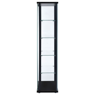 Hyacinth - 4 Shelf Curio Cabinet
