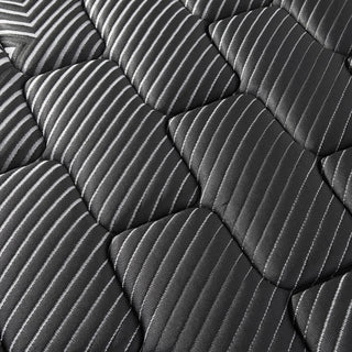 Starrett Black - 14" Euro Top Hybrid Mattress With Copper Gel And Silver Infused Foam - Sleek Black - Twin - Black