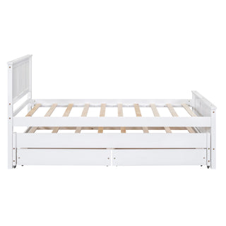 Platform Bed With Trundle And Drawers