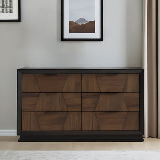 Houston - 6 Drawer Dresser - Walnut