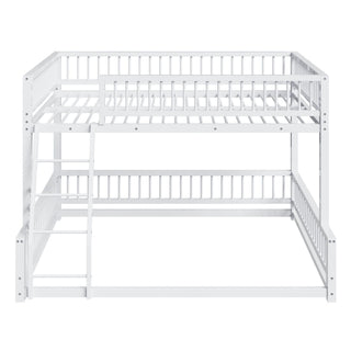 Bunk Bed With Ladder And Safety Guardrails
