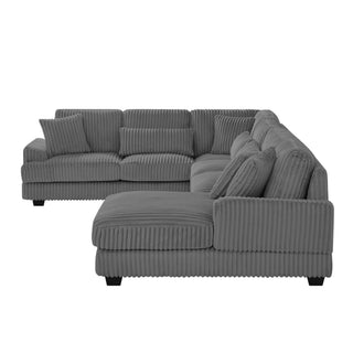 U - Sectional Sofa With Chaise Lounge, Oversized Living Room Couch