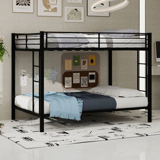 Bunk Bed For Kids, Convertible Frame With Ladders & Guardrail