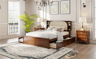 Headboard Bed With 2 Drawers And Trundle
