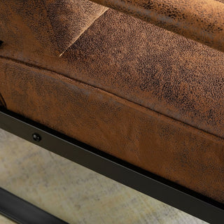 Classic Mid Century Modern Accent Chair With Durable Square Metal Frame, Armchair