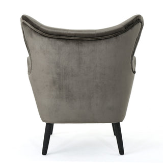Alyssa - Mid Century Upholstered Arm Chair With Wingback Design
