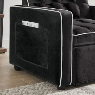 Modern 3 In 1 Sofa Bed Chair, Adjustable Recliner