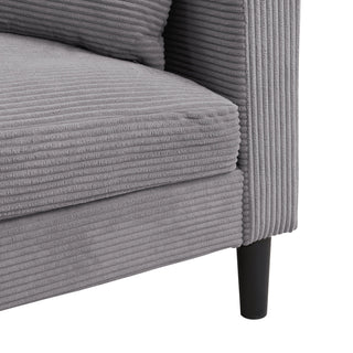 Modern Upholstered Loveseat Sofa, High Resilience