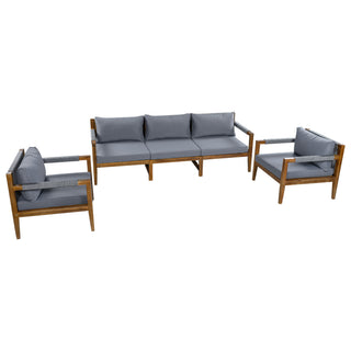 3 Piece Outdoor Sectional Sofa Set