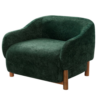 Modern Accent Chair With Recessed Arms And Tight Back