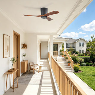 42" Flush Mount Ceiling Fan With 3 Blades, DC Reversible Motor