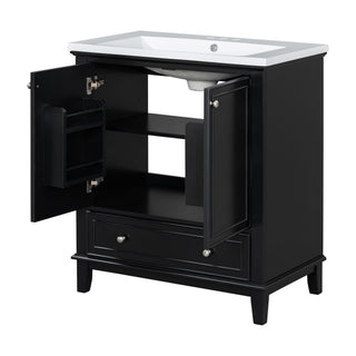 Modern Bathroom Vanity With Sink Combo, Multi Functional Cabinet With Doors And Drawer