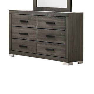 1 Piece Dresser Bar Handle Bedroom Furniture - Gray