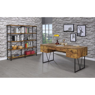 Double Wide Bookcase Shelves - Brown