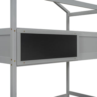 House Style Bunk Bed With Storage Staircase And board
