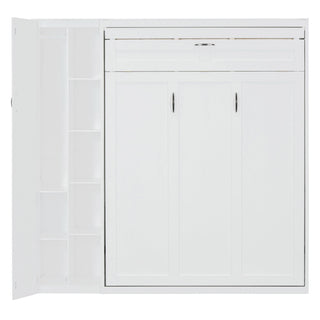 Murphy Wall Bed With Shelves, Wardrobe And LED Lights