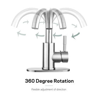 Modern Bathroom Faucet Single Hole Single Handle