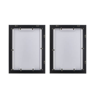 Framed Printed Acrylic Decorative Wall Art, Wall Decor For Living Room (Set of 2) - White / Green