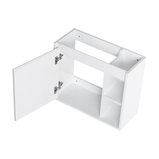 Wall Mounted Bathroom Vanity With Sink & Soft Close Door