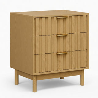 Fluted 3 Drawer Dresser