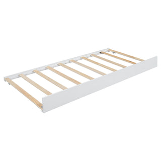 Storage Platform Bed, With 2 Big Drawers, Trundle