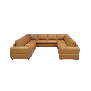 Upholstered Large Arms Sectional With Recliner Seats
