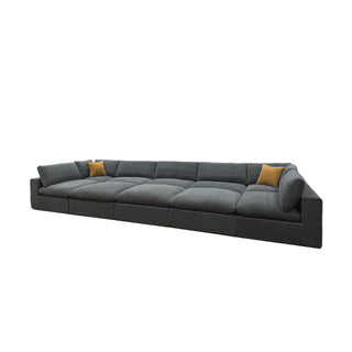 Custom Configuration Modular Sectional & Toss Pillows