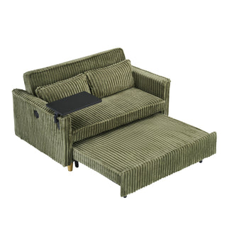 Pull Out Sofa With Movable Tabletop And USB Ports