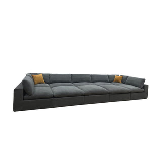 Custom Configuration Modular Sectional & Toss Pillows