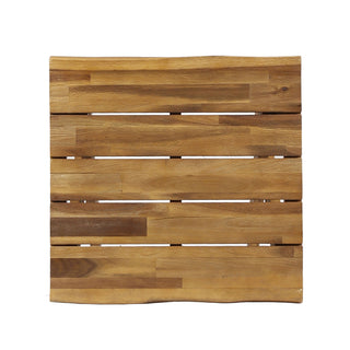 Passion - Outdoor Side Table With Cross Base And Slatted Top - Teak