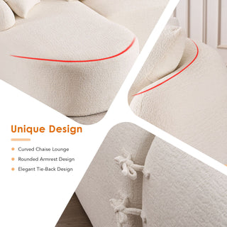 Combined Sofa With 4 Pillows