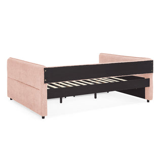 Upholstered Daybed & 2 Drawers